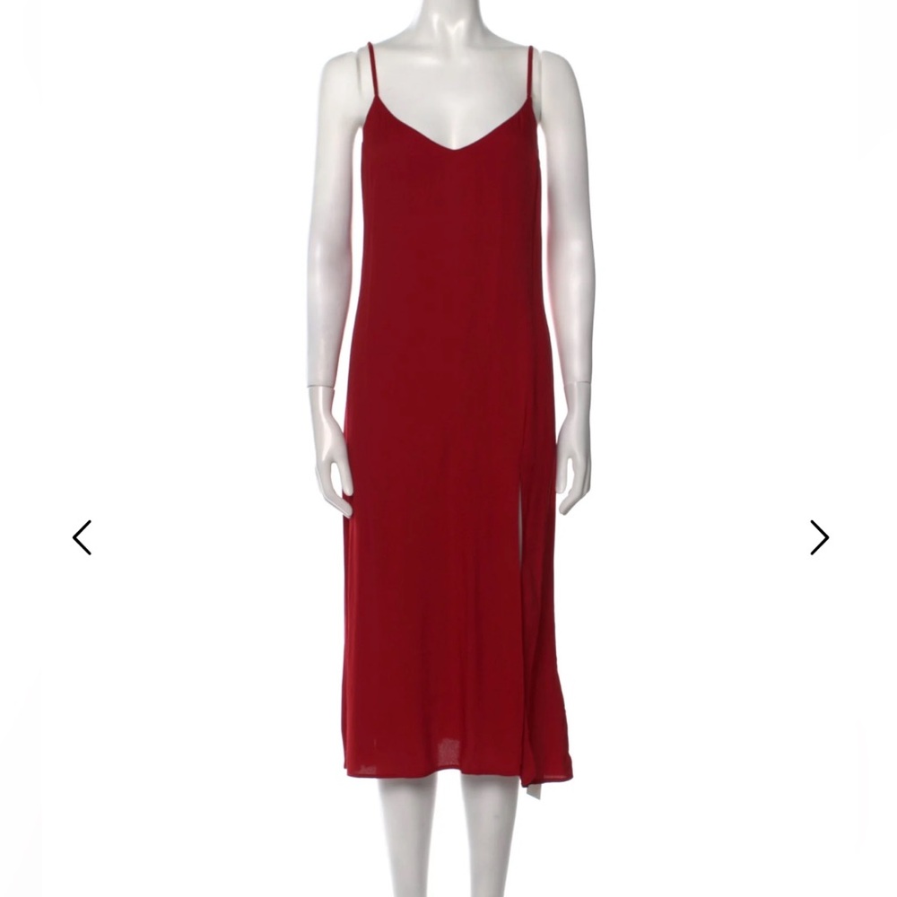 Reformation Red Midi Dress